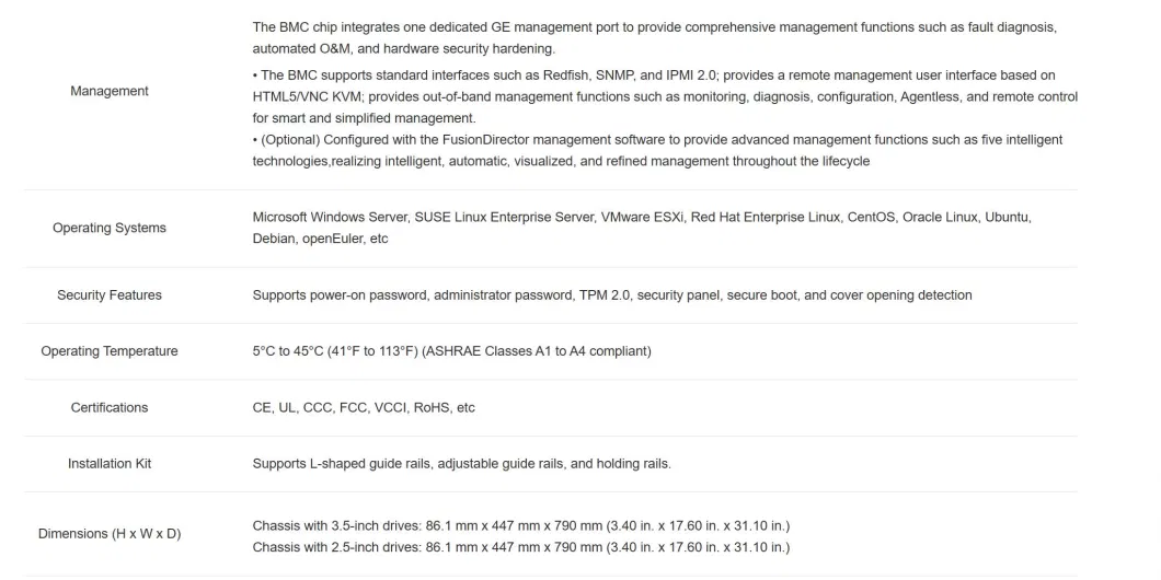 Direct Wholesale Storage Server Xeon 5318 Xfusion Server 2288h V6 Huawei Server