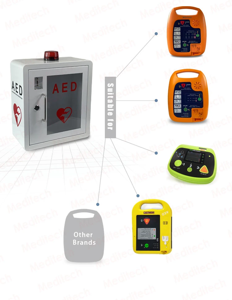 Meditech Defibrillatore Montaggio Dae Armadio a Parete Con Allarme