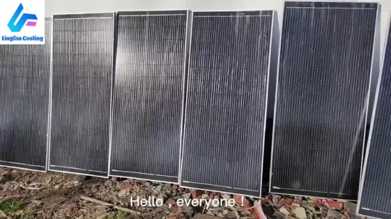 Pó de painel solar construído